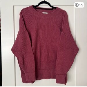 Aerie Pink Crew Neck Sweater
